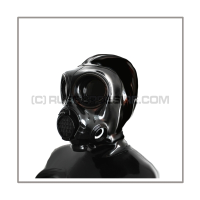 Deluxe gasmask-zipper-hood HR-OM with panoramic-view - model OM90-CM7M